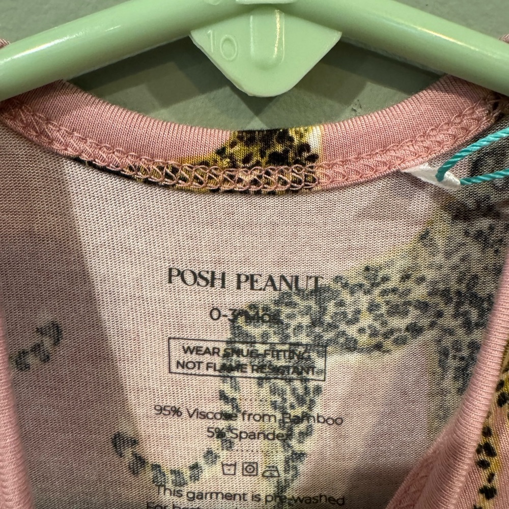 POSH PEANUT mara cheetah sleeper; bamboo sleeper; bamboo baby gifts; bamboo baby - Picture 10 of 15